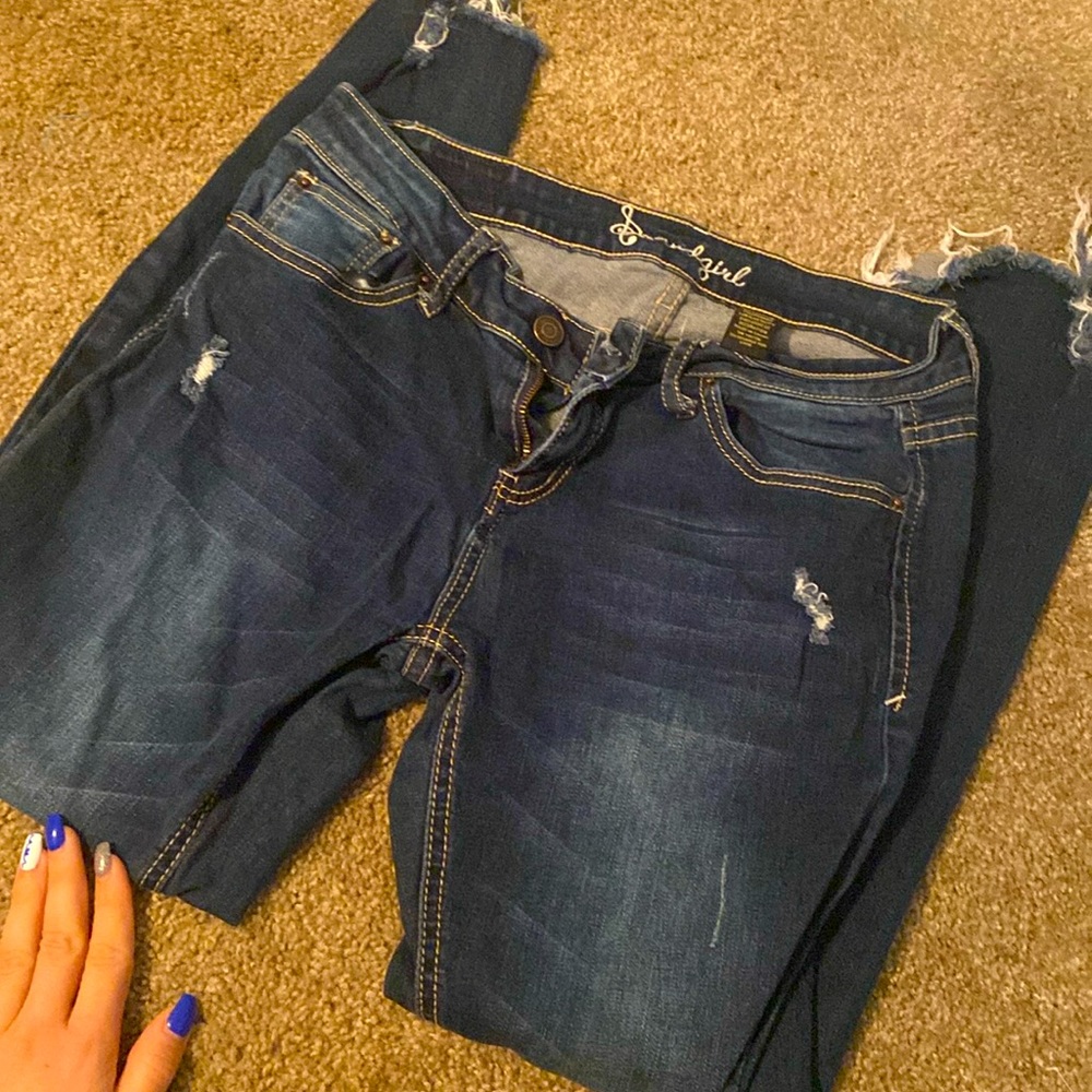 Capris holes in legs